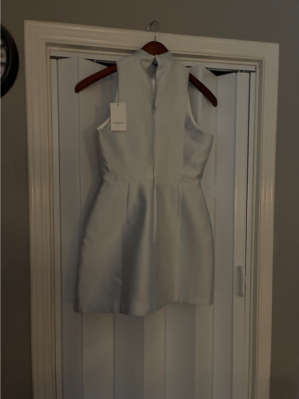 Silver Sleeveless A-Line Dress